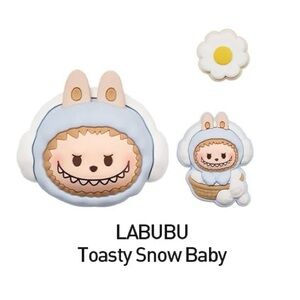 ❄️ POP BEAN ”Fluffy & Cozy”🩵 LABUBU 🩵 Decorative Charm 🆕SEALED BOX🆕 🟥POP MART🟥